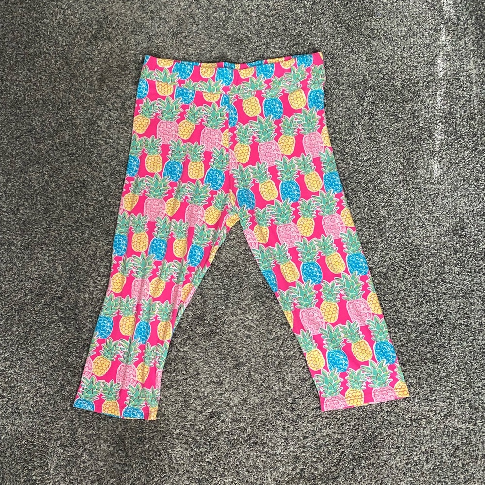 SIMPLY SOUTHERN women’s pineapple capri leggings. Size 1X